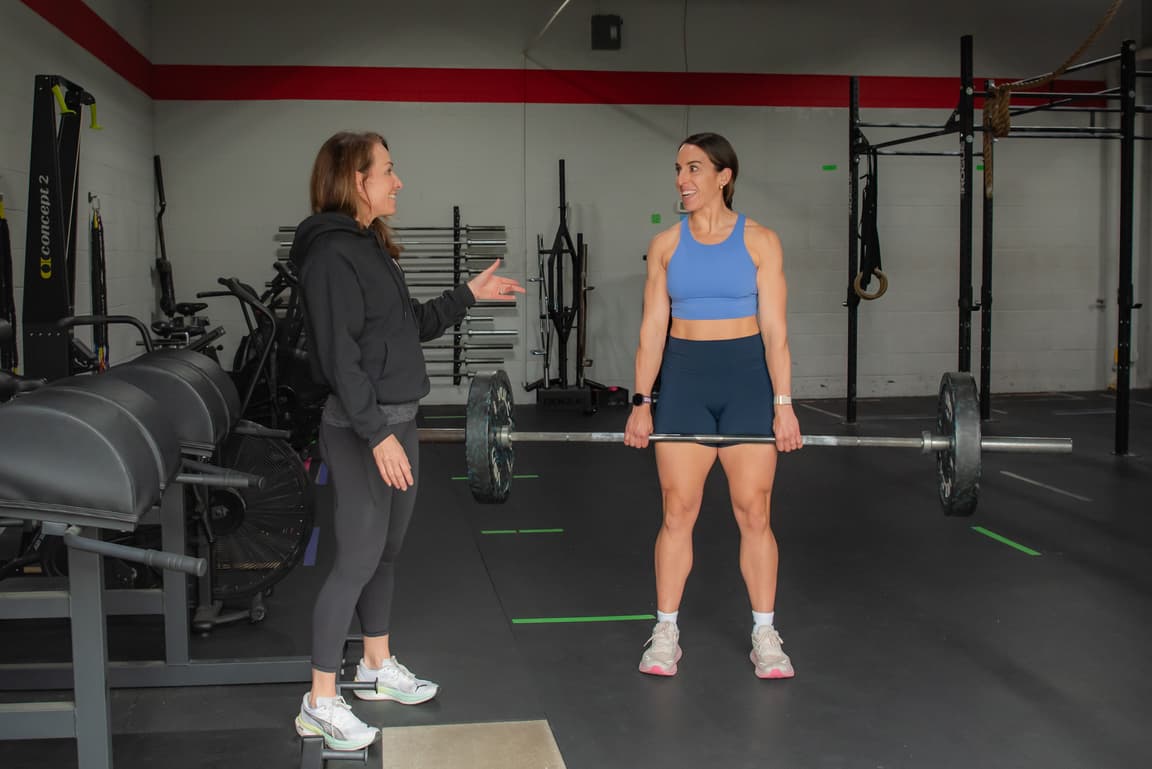 Stronghardt coach working with a client